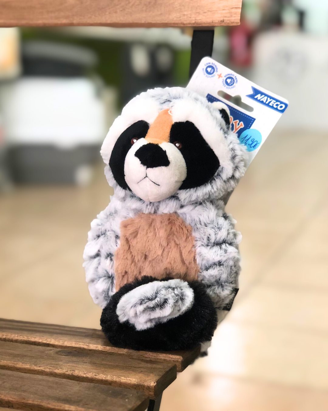 Guaxinim de Peluche p/ Cão - 34cm