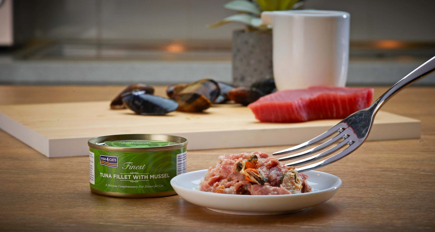 Filete de Atum com Mexilhão - Fish4Cats Finest (70g)