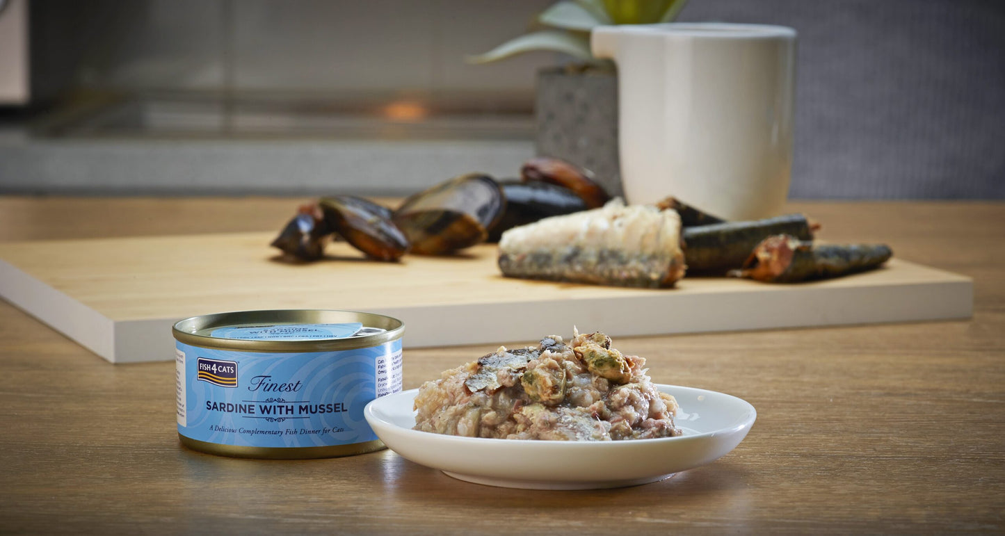 Sardinha Fina com Mexilhão - Fish4Cats Finest (70g)