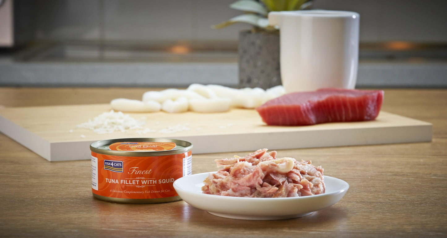 Filete de Atum com Lula - Fish4Cats Finest (70g)