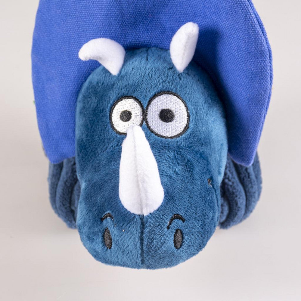 Dinossauro de Peluche Triceratops Azul – Duvo+