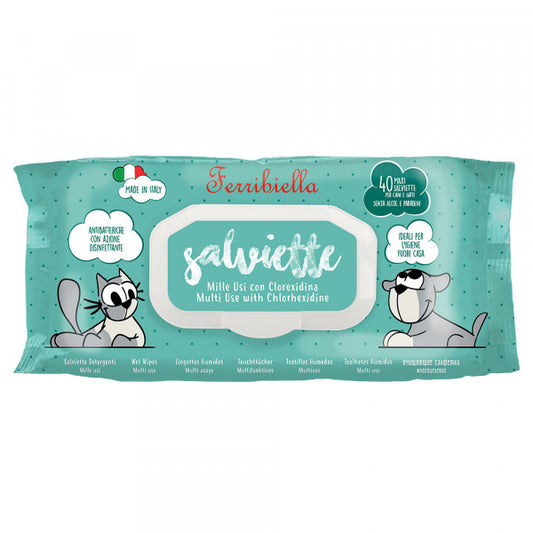 Toalhitas Salviette Higienizantes com Clorexidina